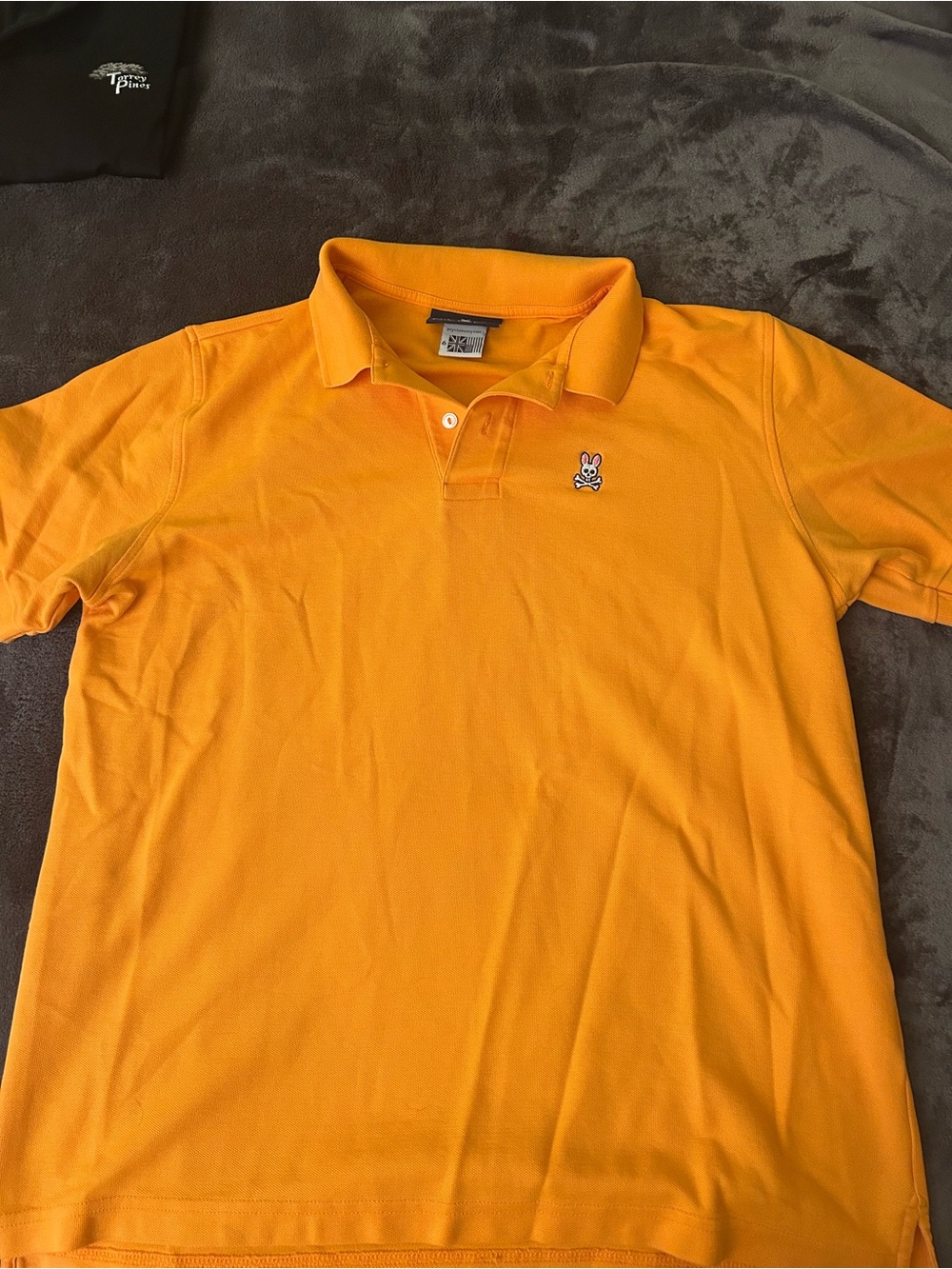 Psycho Bunny Men’s Bright Orange Polo with Chest Logo